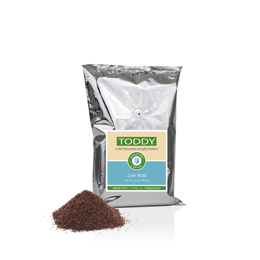 Twelve Ounce bag of Toddy cold brew coffee in Low Acid  flavor